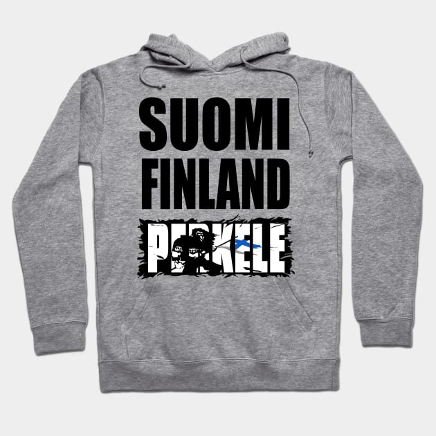 Suomi Finland Perkele Hoodie by Perkele Shop